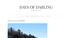 Desktop Screenshot of daysofdarling.com